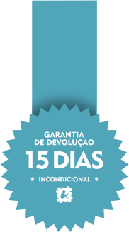 Selo referente à garantia de devolução de 15 dias, incondicional.